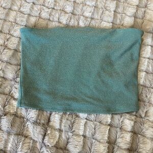 Forever 21 Teal tube top glitter